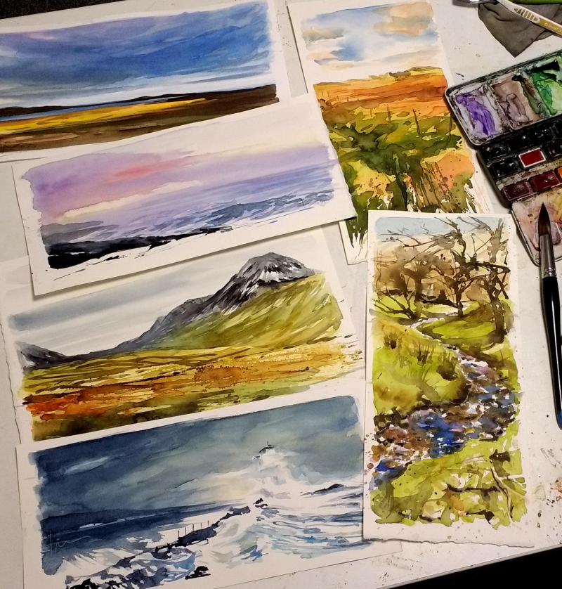 Sketch Islay painting workshop