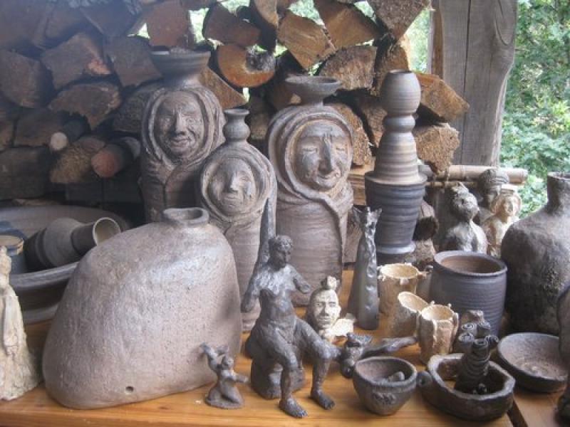 A universe - ceramics sculpture and wood firing