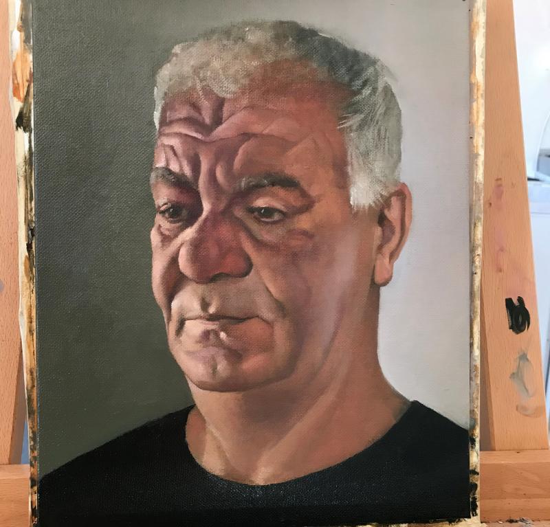 Portrait Painting in Lesvos