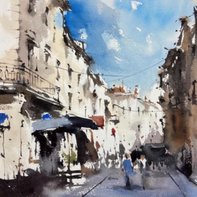 Jazzy Watercolor Cityscape Workshop 