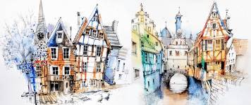 Urban Sketching between Leiden's picturesque canals