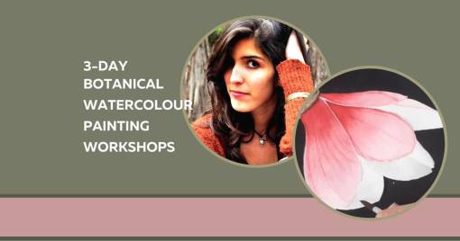 3-Botanical Watercolour Painting Workshops June