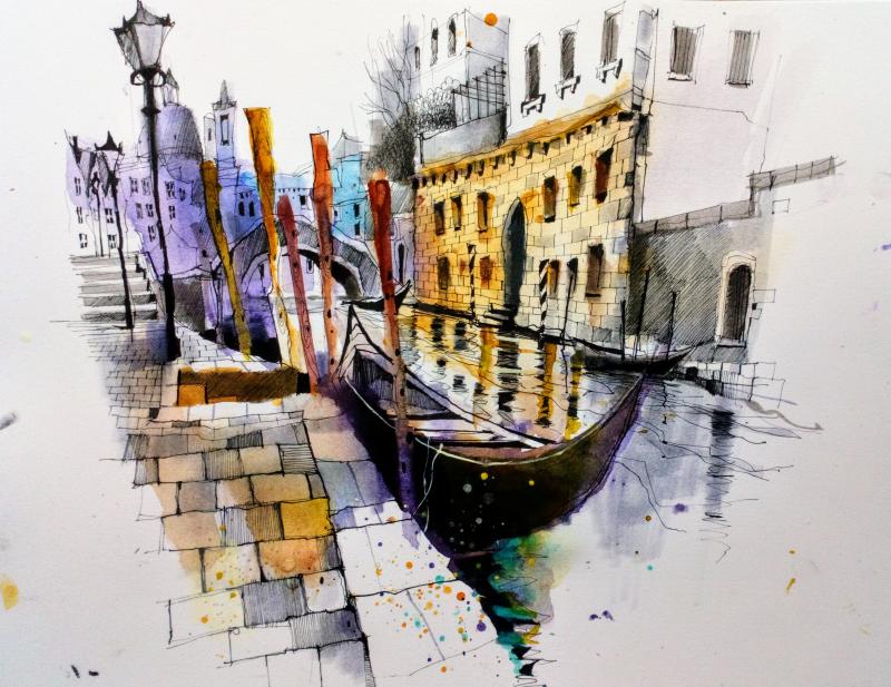 Urban Sketching in Venice