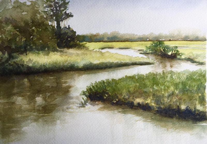 The Tuscan Landscape in Watercolor 