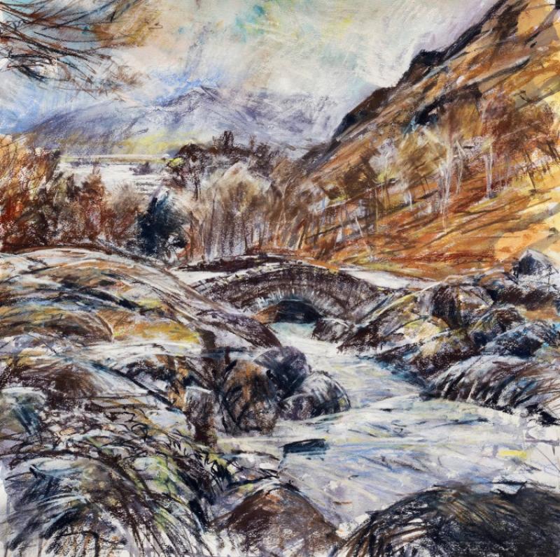 Lake District Expressive Pastel and Drawing Art Holiday