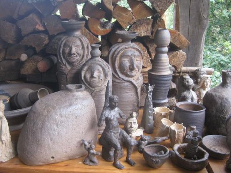 A universe - ceramics sculpture and wood firing