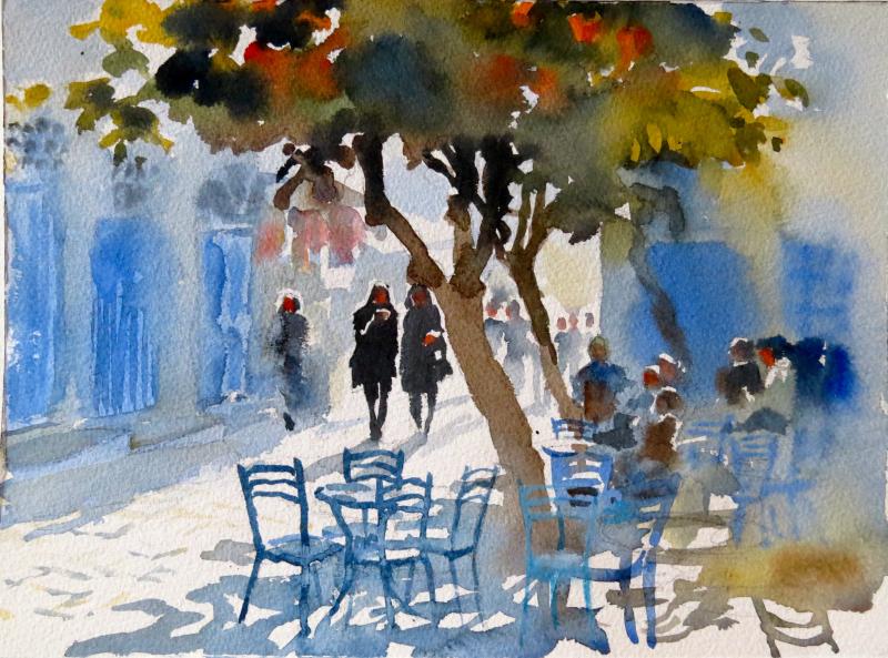 Painting on the Greek Island of Hydra with Hazel Soan